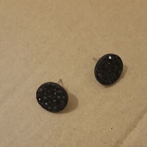 Black Stud Earrings